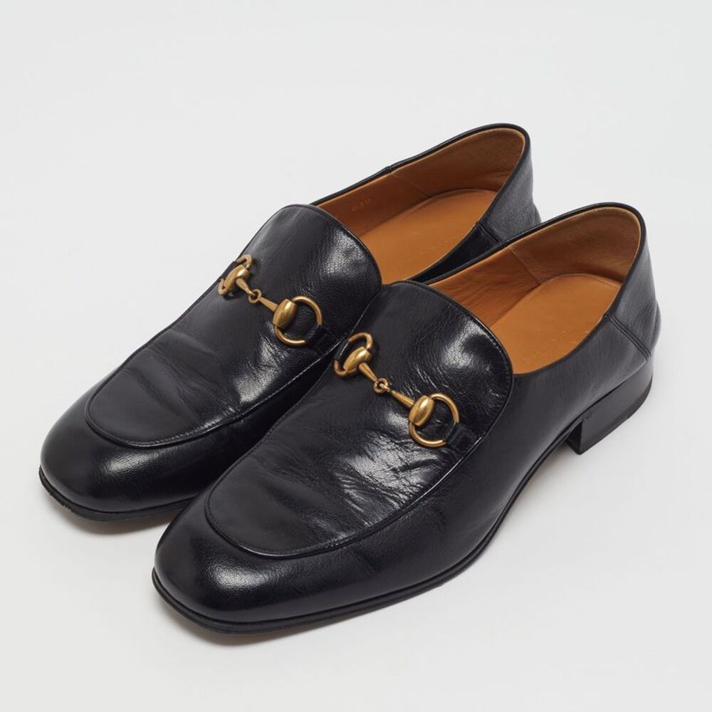 Gucci Horsebit Size 43 Black Leather Loafers - Picture 2 of 7